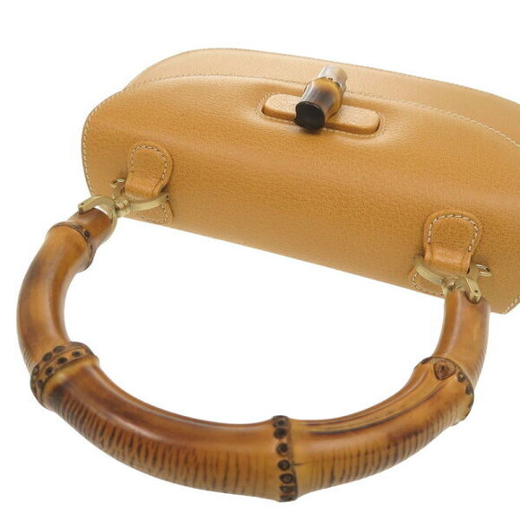 Gucci Bamboo leather yellow handbag - Picture 8 of 8